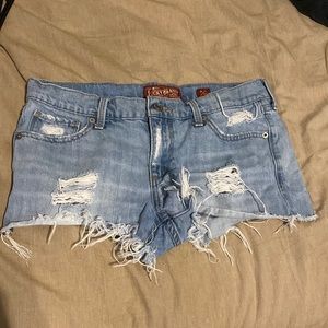 Lucky Brand & Co 4/27 jean shorts, never worn.